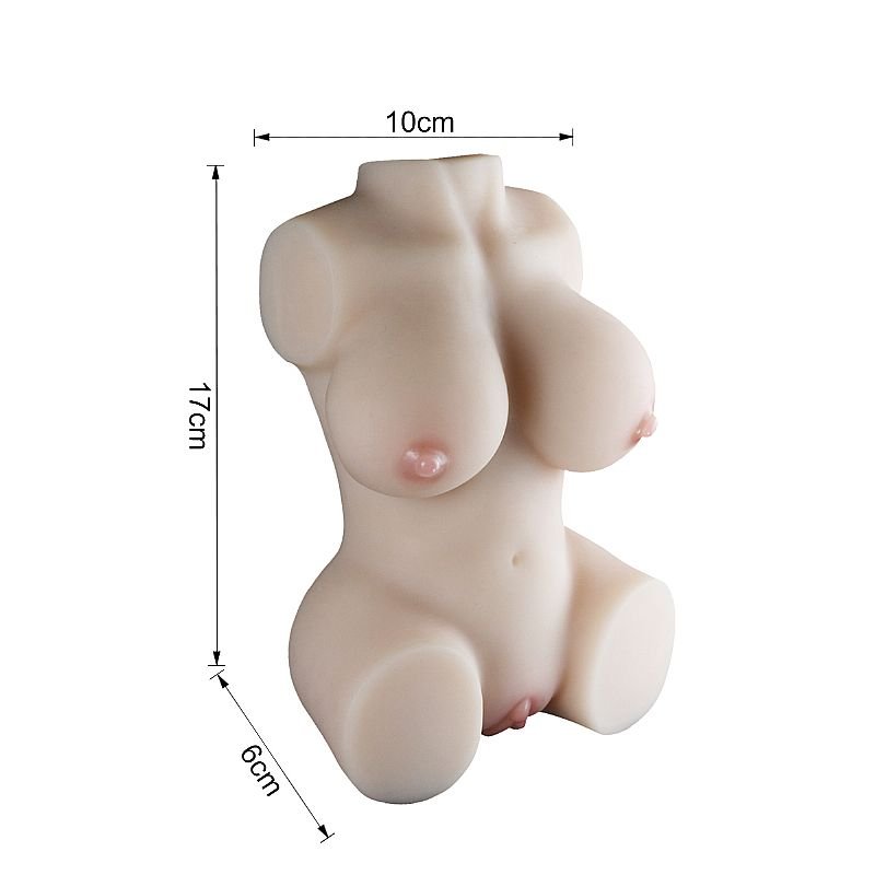 Masturbador Masculino - Formato Mini Vagina e Ânus - 17,0 x 6,0 cm - Lion