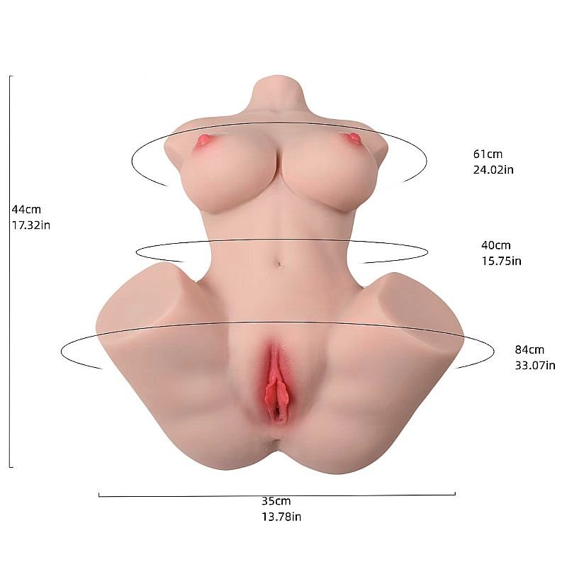 Masturbador Masculino Meio Corpo com Vagina e Ânus / Grande 2