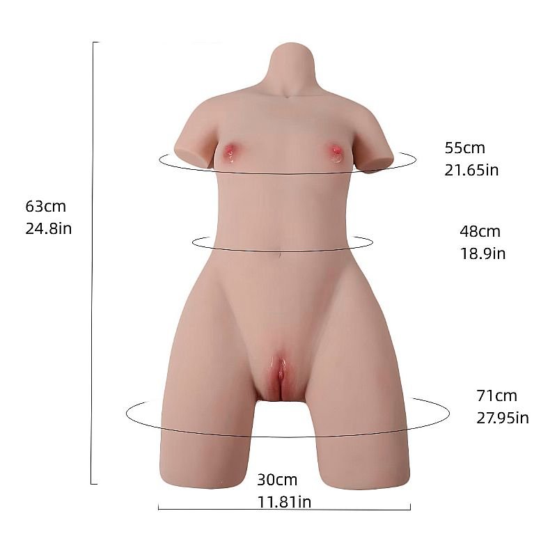 Masturbador Masculino Meio Corpo com Vagina e Ânus / Grande 5