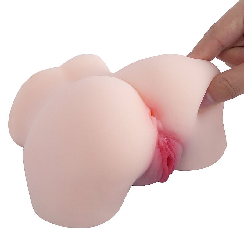 Masturbador Masculino Pequeno - Formato Bunda com Vagina e Ânus - 14,0 x 8,5