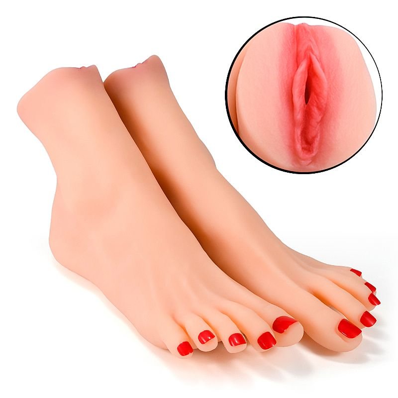 Masturbador Masculino Pequeno - Formato de Pé com Vagina - 2 Unid - Bege