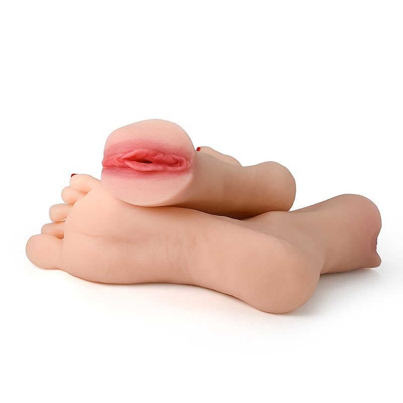 Masturbador Masculino Pequeno - Formato de Pé com Vagina - 2 Unid - Bege