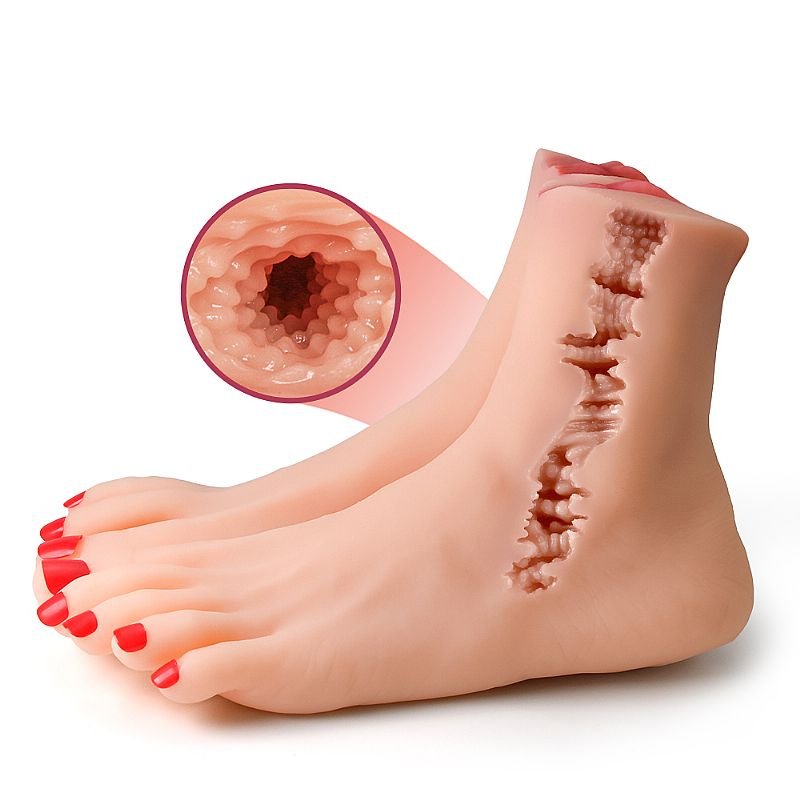 Masturbador Masculino Pequeno - Formato de Pé com Vagina - 2 Unid - Bege