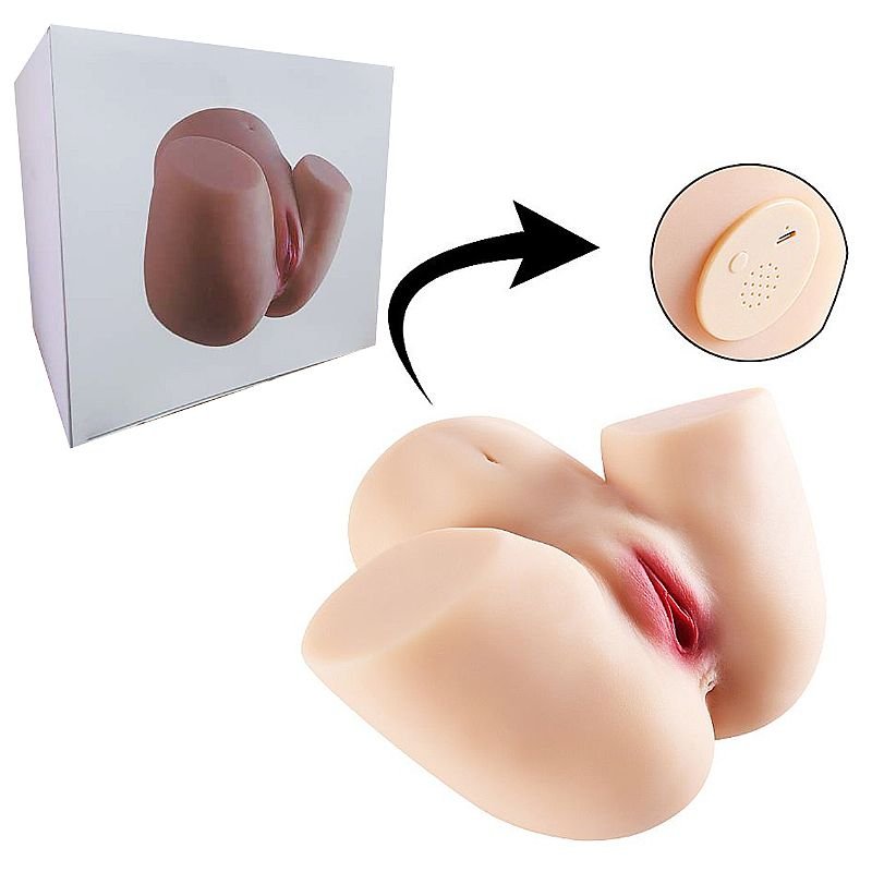 Masturbador Masculino - Vagina e Ânus com vibrador - MAIG
