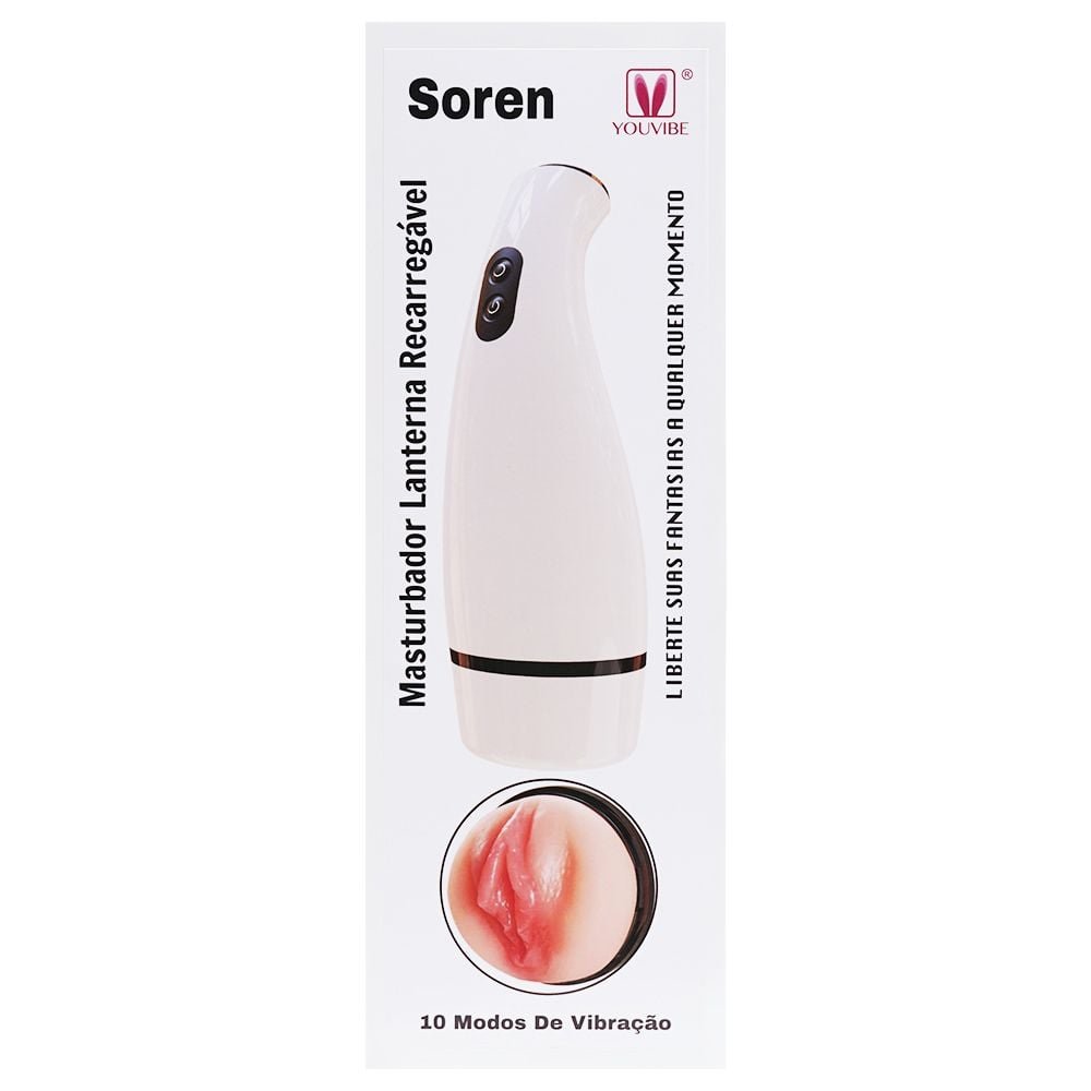 Masturbador Recarregável 10 Vibrações Soren Vipmix