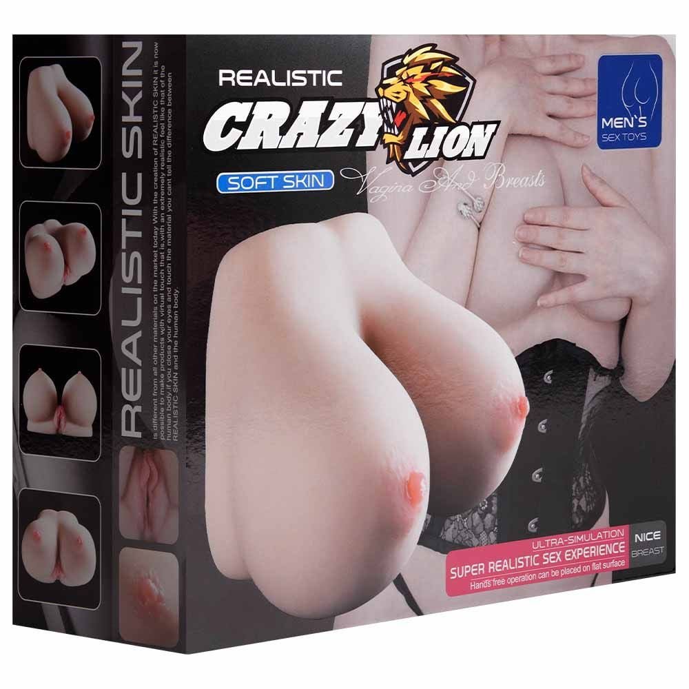 Masturbador Seios E Vagina 1,5kg Crazy Lion Vipmix