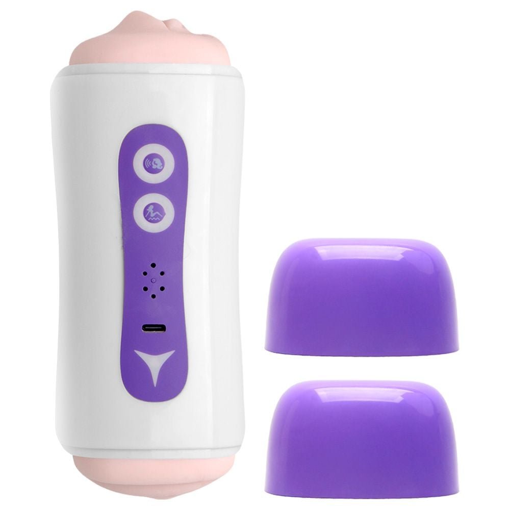 Masturbador Vagina Boca 10 Vibrações Voz Vipmix