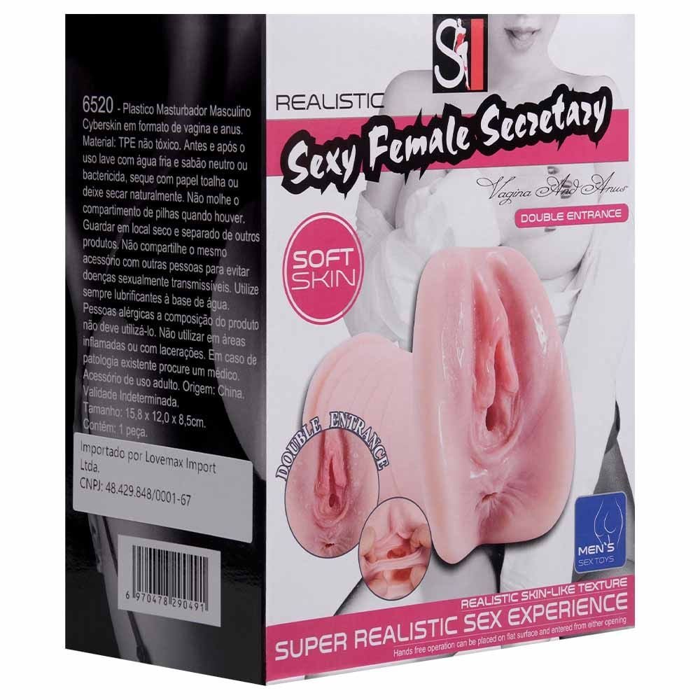 Masturbador Vagina E ânus Realistic Sexy Import