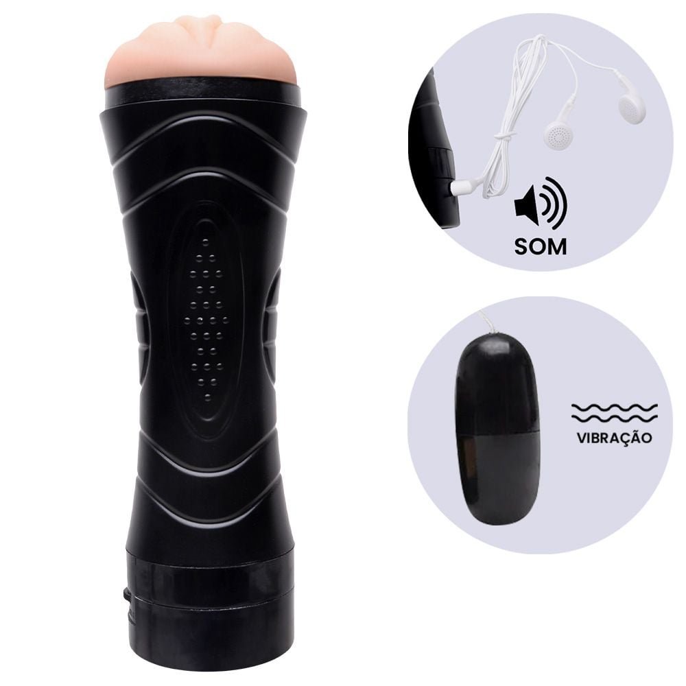 Masturbador Vagina Vibrador E Voz Smart Vipmix