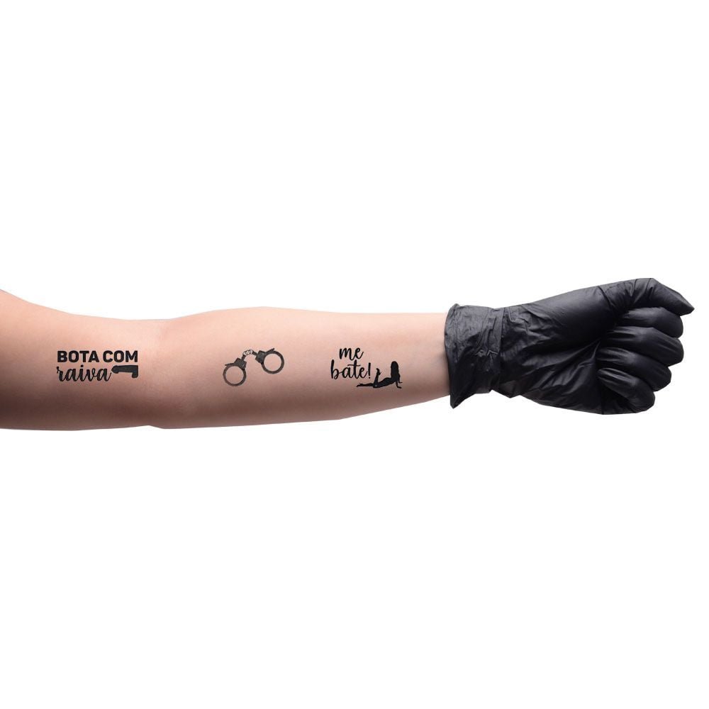 Me Bate Tatuagem Temporária 10 X 15cm Sedux