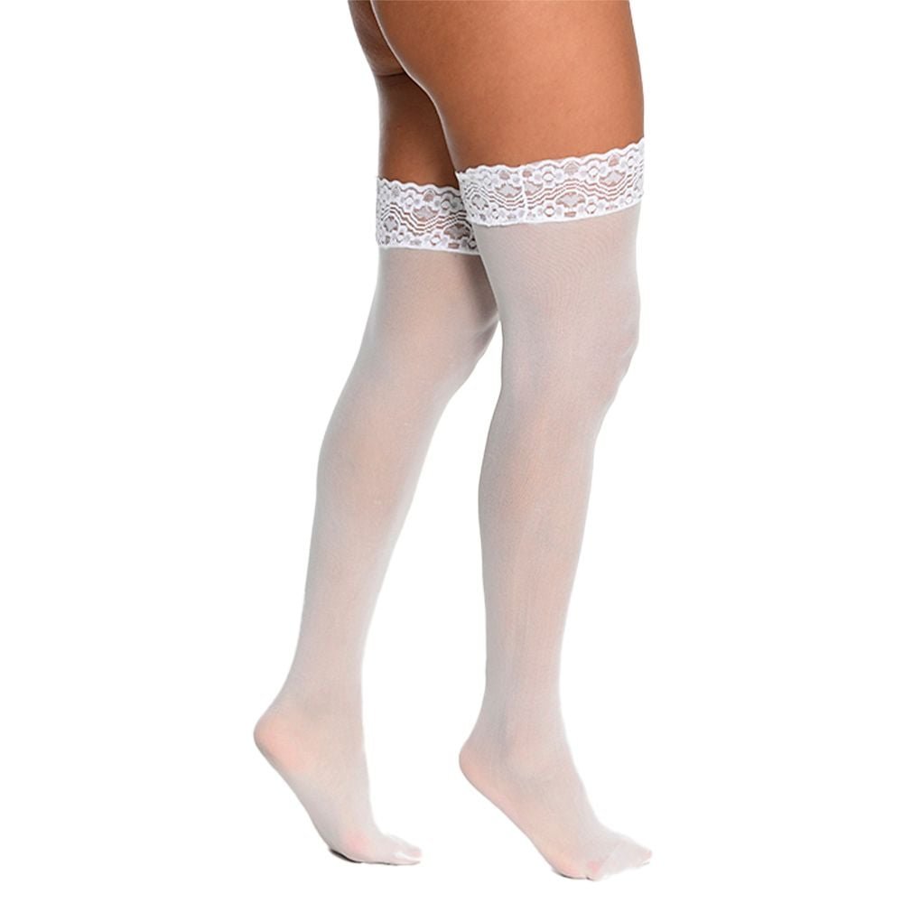 Meia 7/8 Com Renda Perrutextil