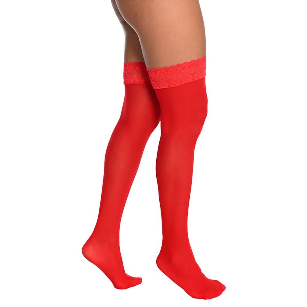 Meia 7/8 Com Renda Perrutextil