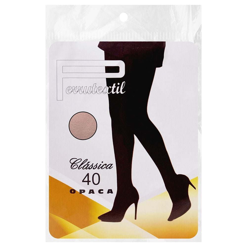 Meia Calça Clássica Fio 40 Opaca Perrutextil