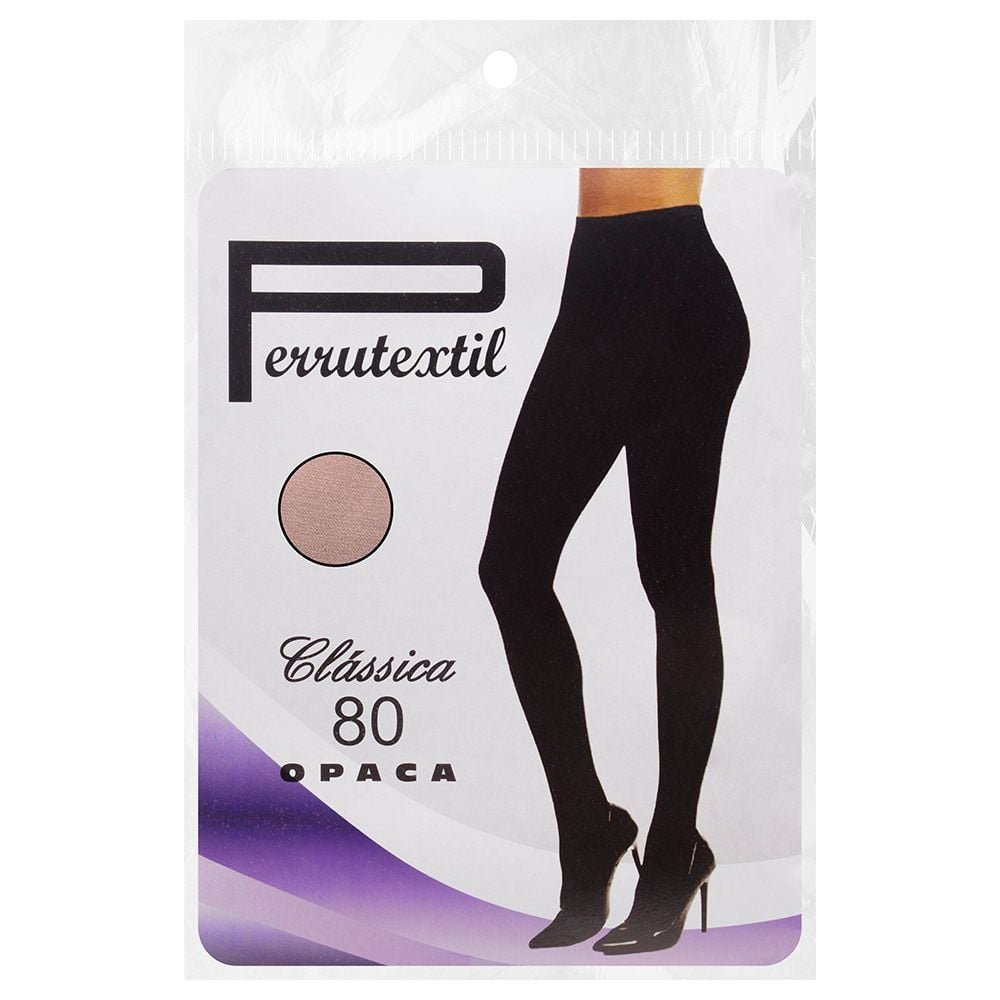 Meia Calça Clássica Fio 80 Opaca Perrutextil