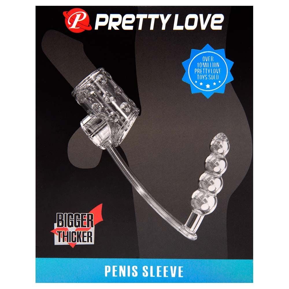 Meia Capa Peniana Com Plug Anal Pretty Love Vipmix