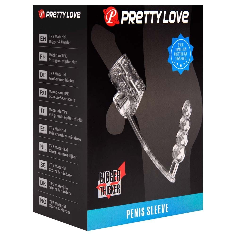 Meia Capa Peniana Com Plug Anal Pretty Love Vipmix