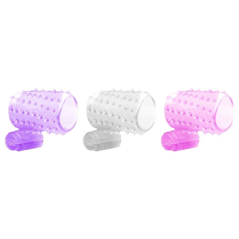 Meia Capa Peniana Vibrador Com Cerdas Vipmix