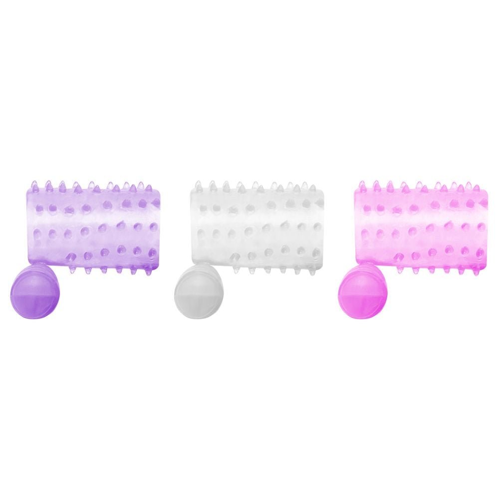 Meia Capa Peniana Vibrador Com Cerdas Vipmix