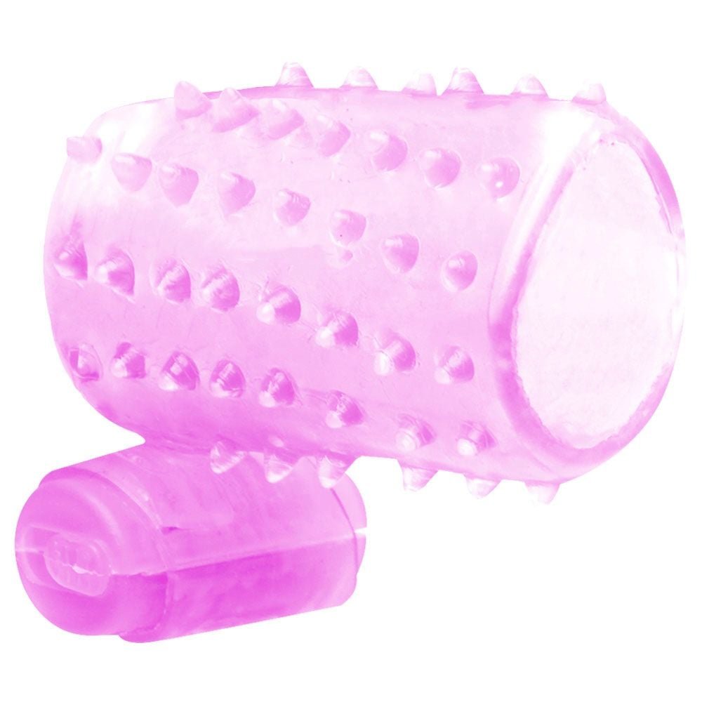 Meia Capa Peniana Vibrador Com Cerdas Vipmix