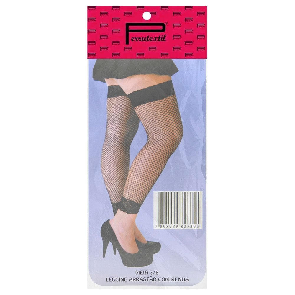 Meia Legging Arrastão Perrutextil