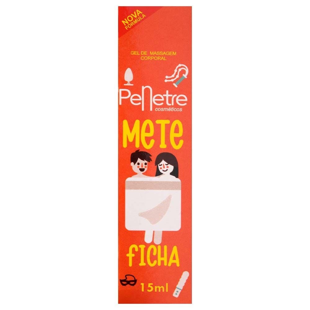 Mete Ficha Gel Retarda Ejaculação 15ml Penetre