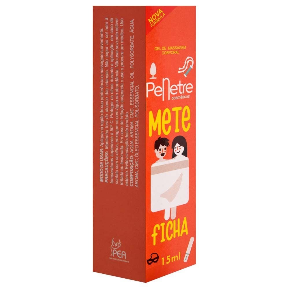 Mete Ficha Gel Retarda Ejaculação 15ml Penetre