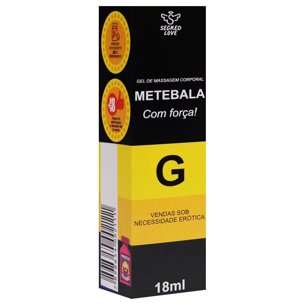 Metebala Lubrificante Siliconado 18ml Segred Love