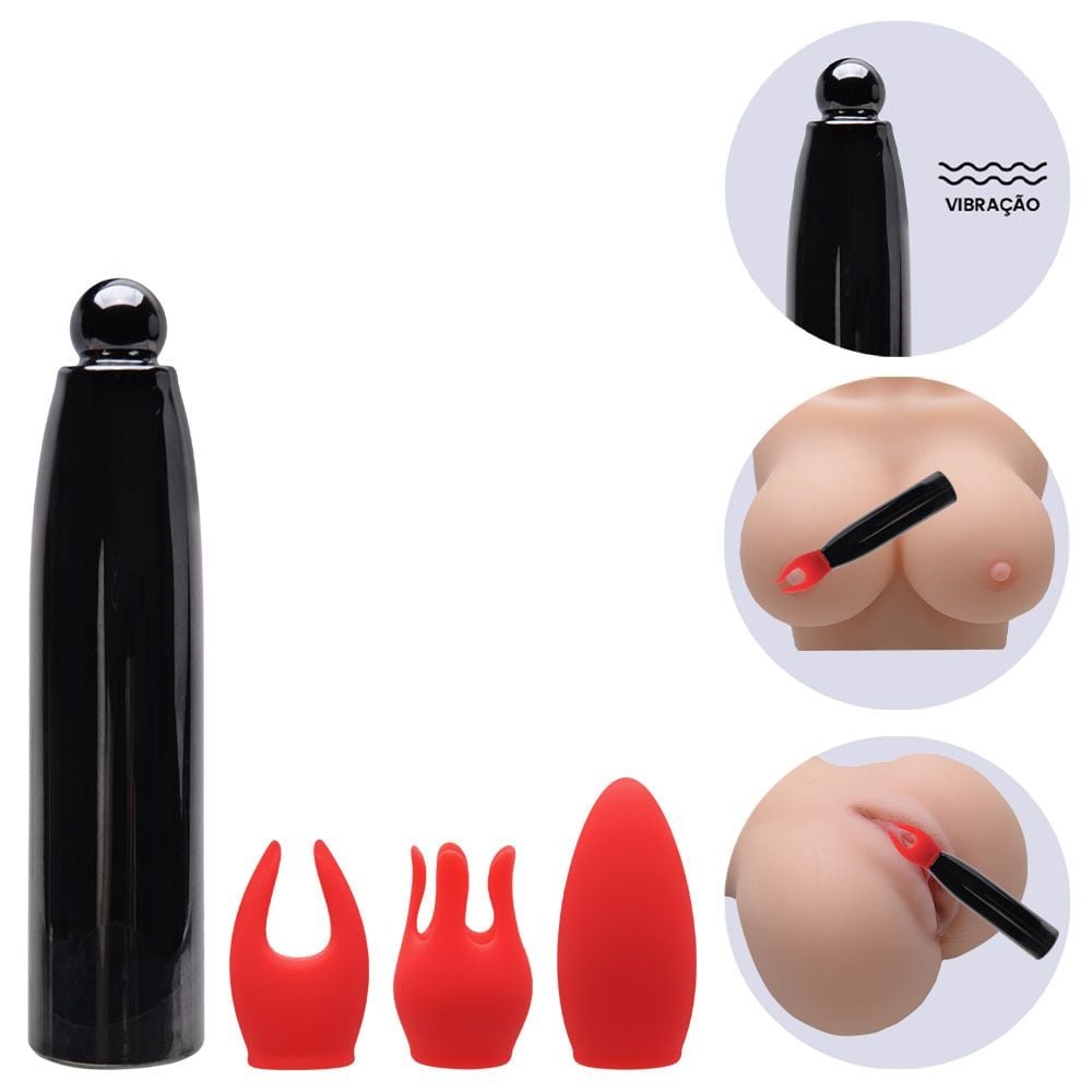 Mini Massageador 10 Vibrações Bullet I-moon Vipmix