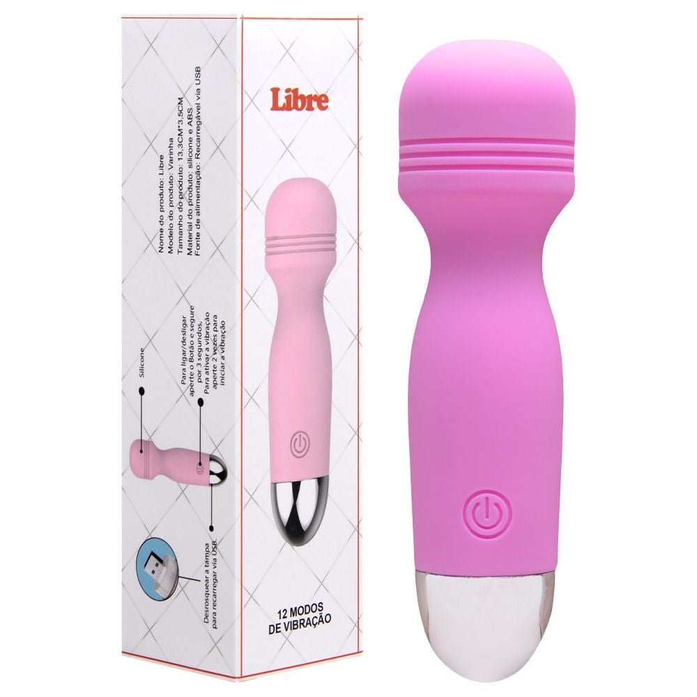 Mini Varinha Mágica 12 Vibrações Libre Sexy Import