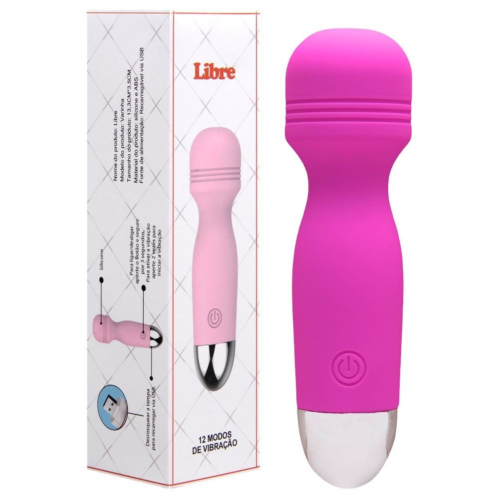 Mini Varinha Mágica 12 Vibrações Libre Sexy Import