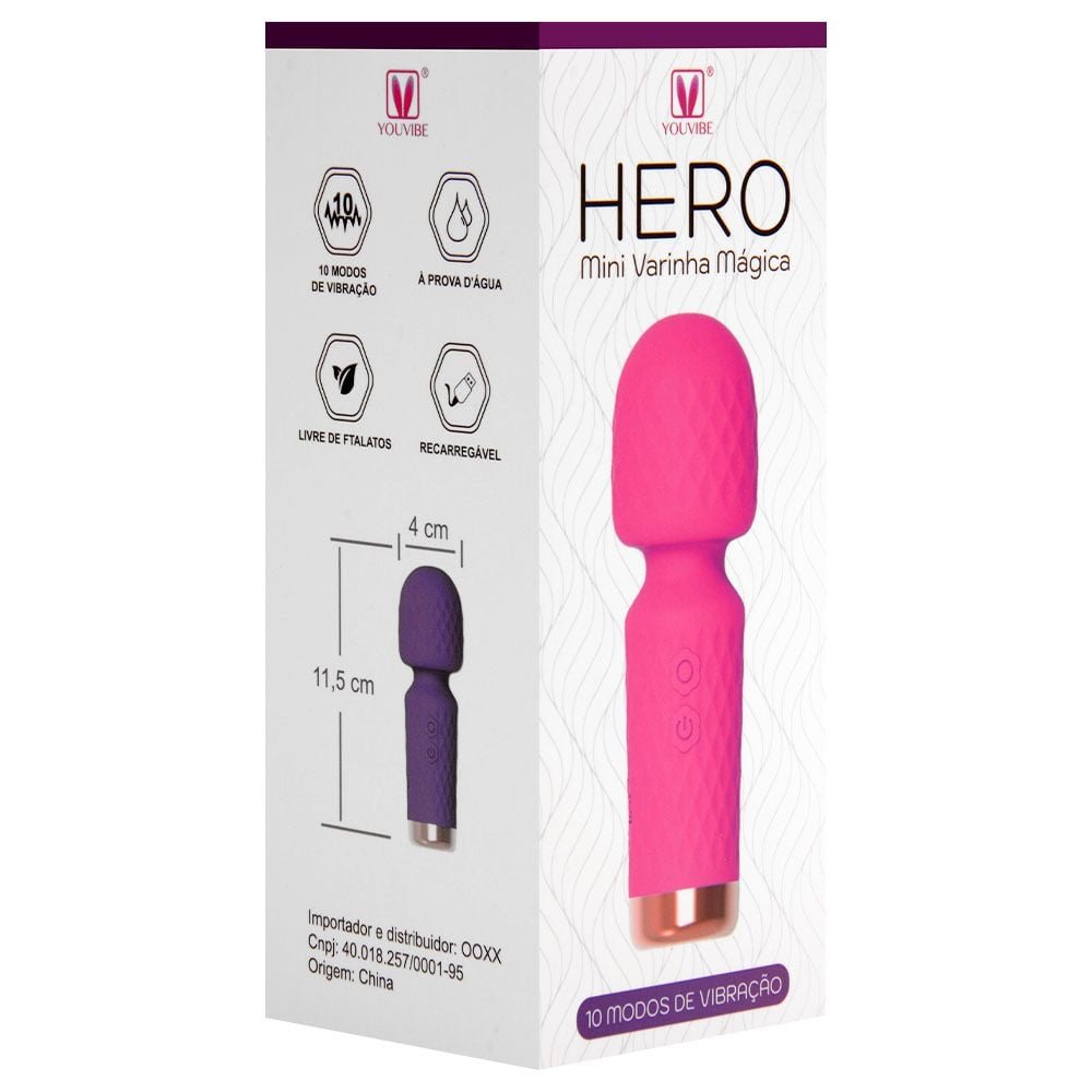 Mini Varinha Mágica Hero 10 Modos Youvibe Vipmix