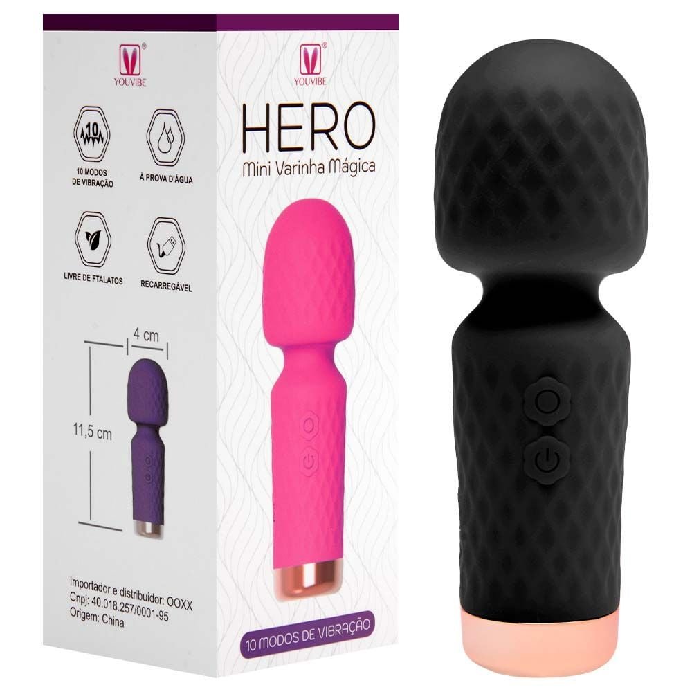 Mini Varinha Mágica Hero 10 Modos Youvibe Vipmix
