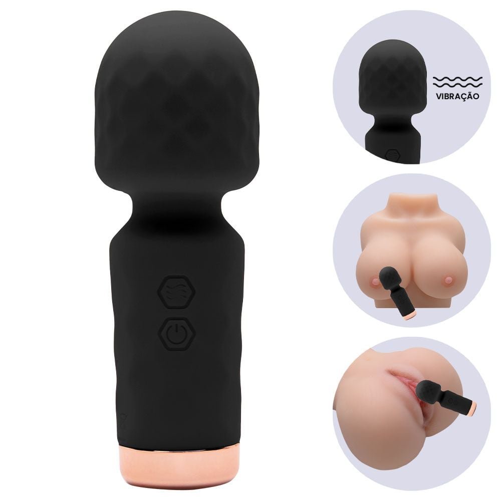 Mini Varinha Mágica Hero Recarregável Sexy Import