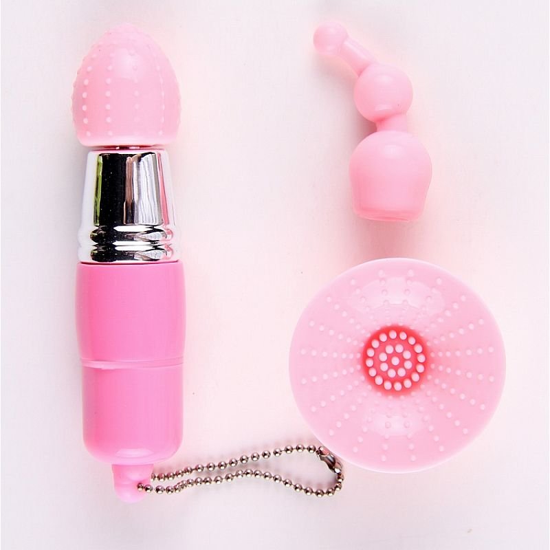 Mini Vibrador de Clitóris 3 em 1 - Ultra Potente - Rosa