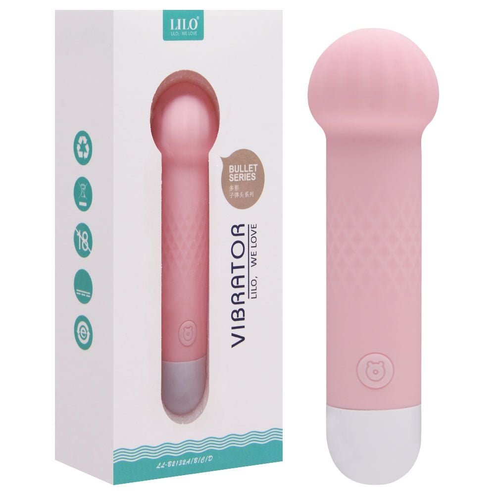 Mini Vibrador Recarregável 10 Vibrações Cogumelo Vipmix