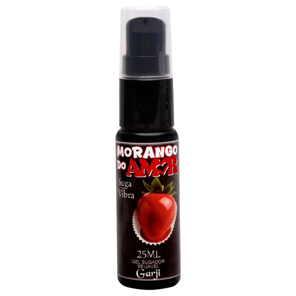 Morango Do Amor Gel Sugador Vibrador 25ml Garji