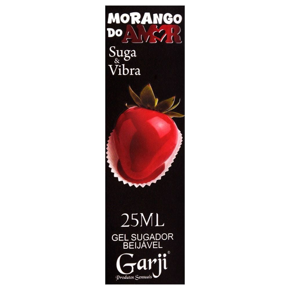 Morango Do Amor Gel Sugador Vibrador 25ml Garji