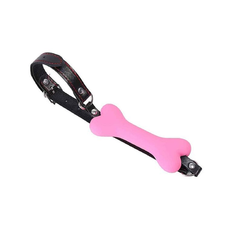 Mordaça com Formato de Osso - Rosa