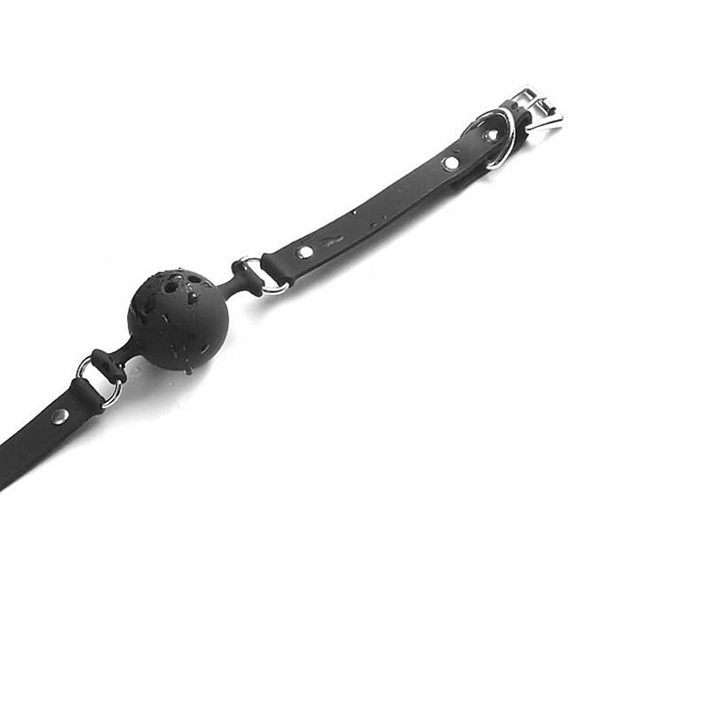 Mordaça de Silicone com Bola 4.5cm - Preto