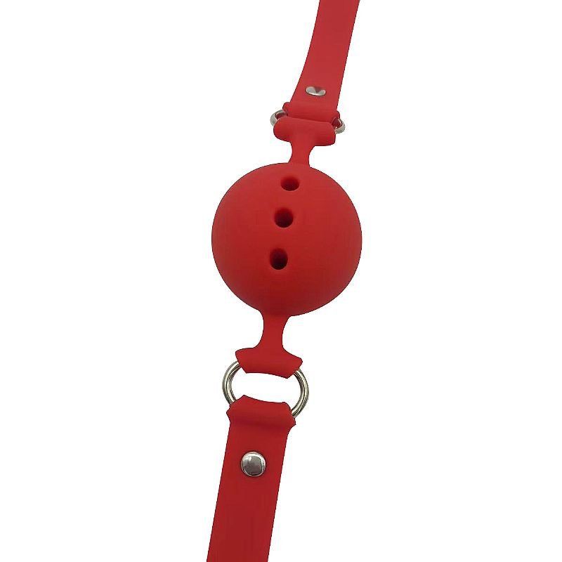 Mordaça de Silicone com Bola 4.8cm - Preto
