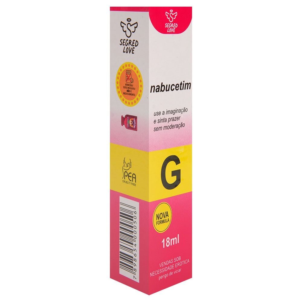 Nabucetim Lubrificante Aromático 18ml Segred Love