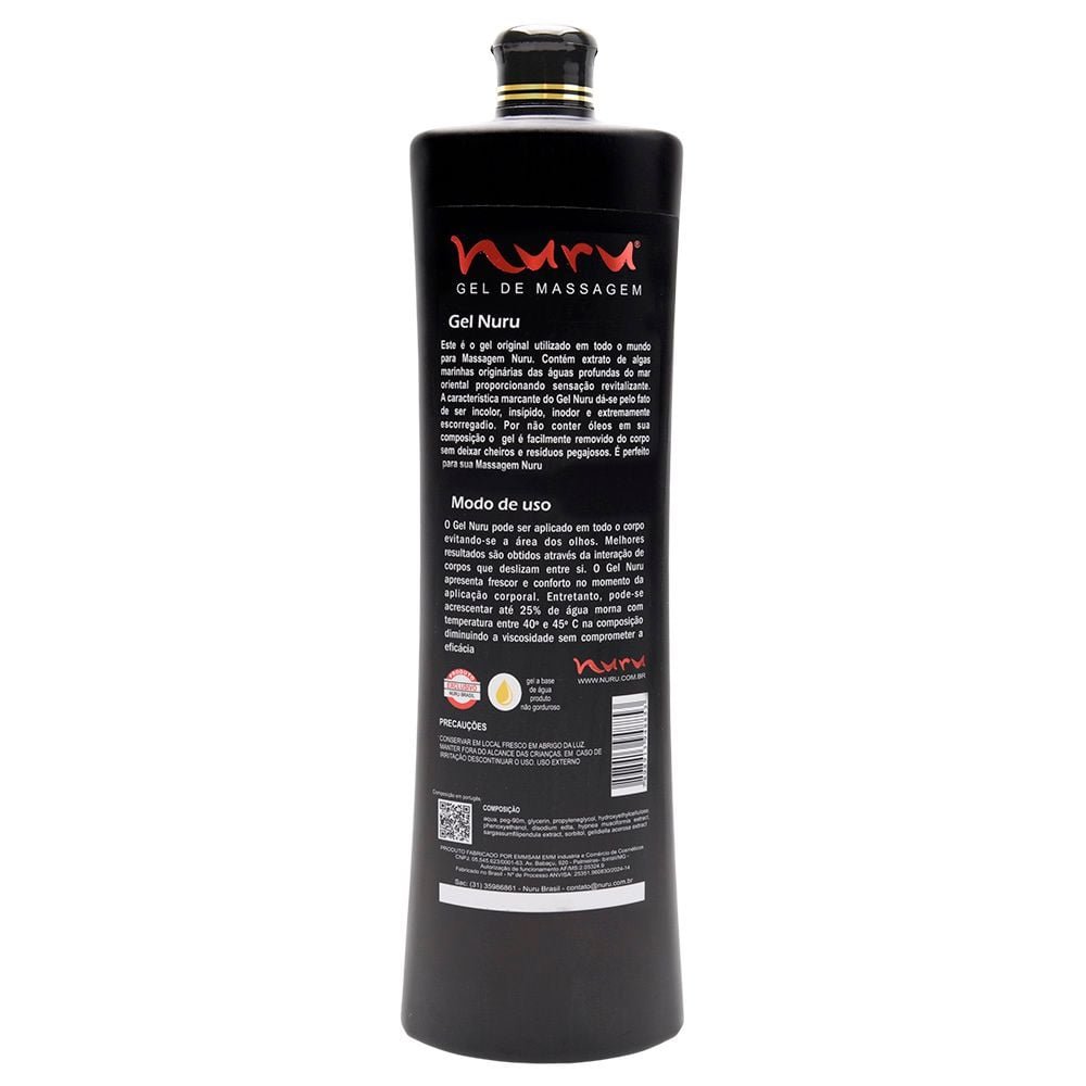 Nuru Gel Standard Média Viscosidade 1000ml