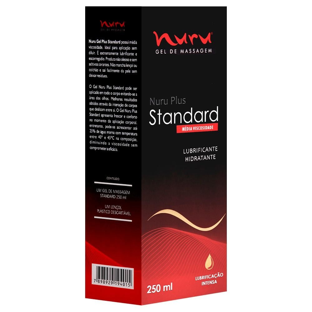 Nuru Gel Standard Média Viscosidade 250ml