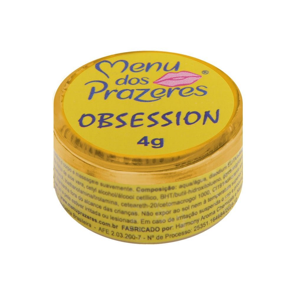 Obsession Gel Anal 4g Menu Dos Prazeres