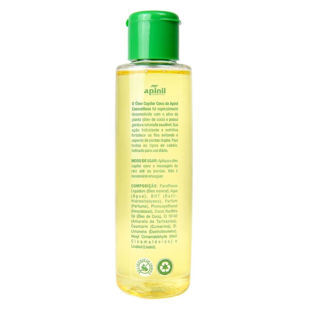 óleo Capilar Nutrição Mamona 120ml Apinil