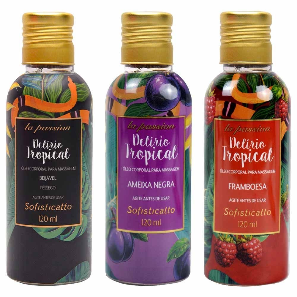 óleo Corporal Delírio Tropical 120ml Sofisticatto