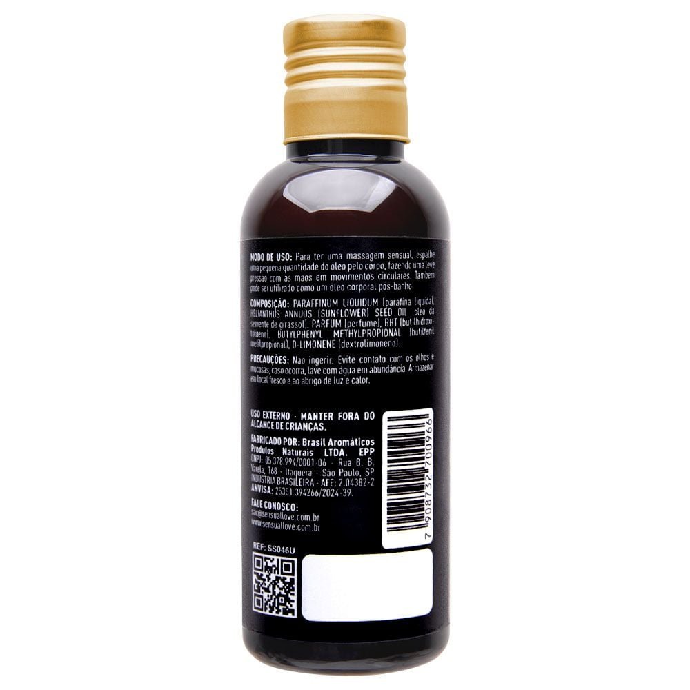 óleo Corporal Para Massagem 120ml Sensual Love