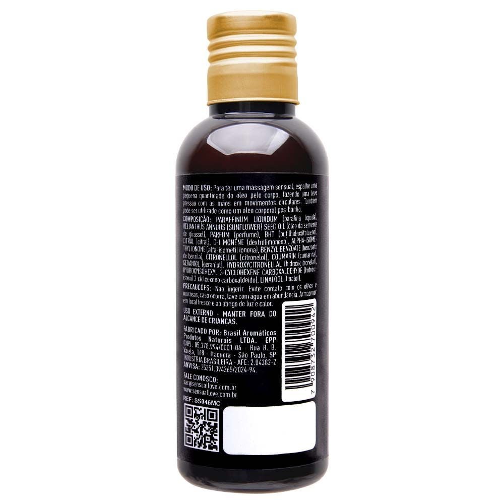 óleo Corporal Para Massagem 120ml Sensual Love