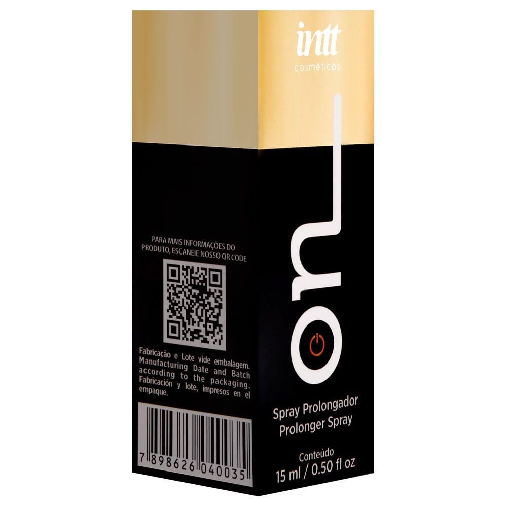 On Gel Masculino Prolongador E Retardante 15ml Intt