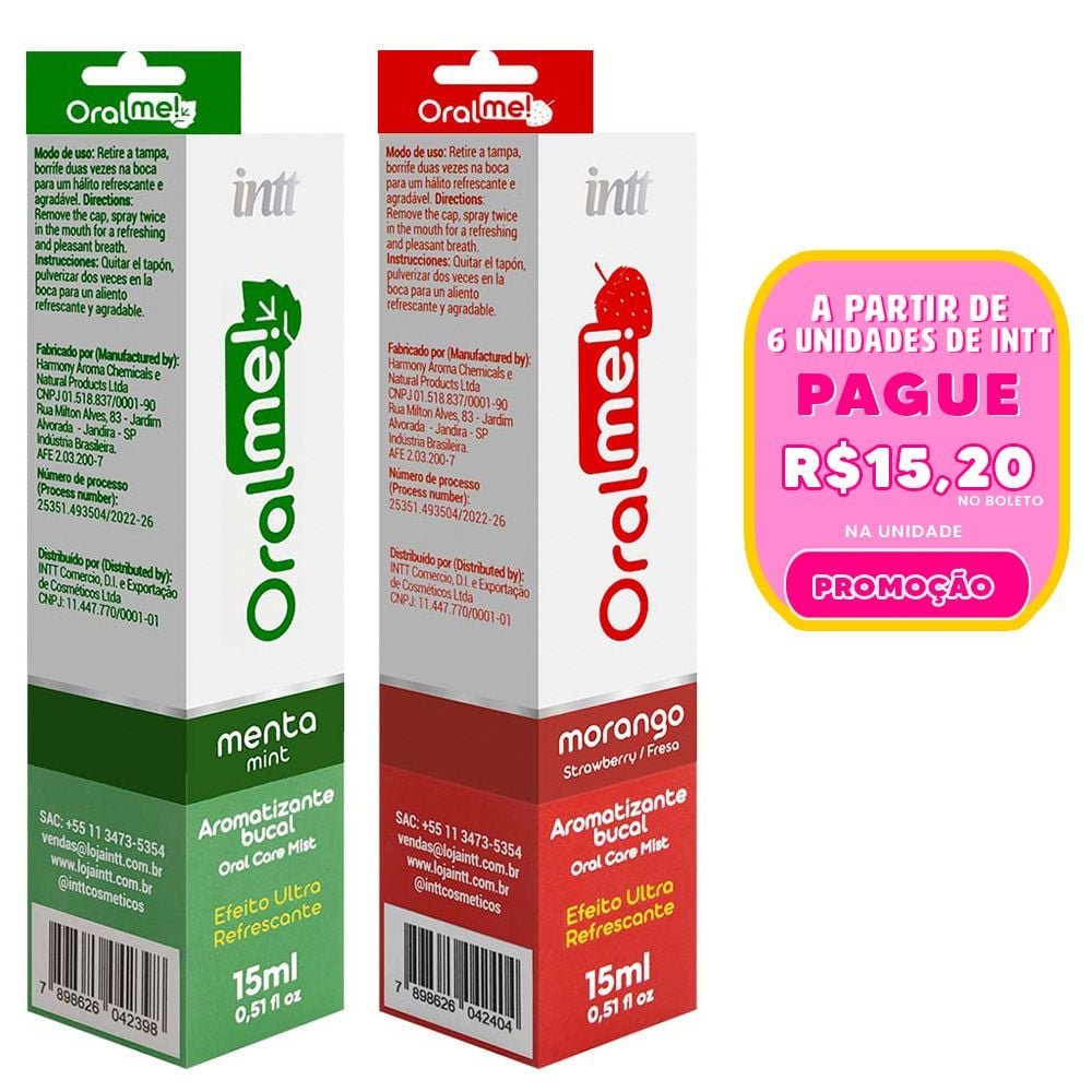 Oral Me Antisséptico Bucal Aromático 15ml Intt